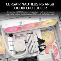 Corsair NAUTILUS 240 ARGB White; 240mm Radiator; Liquid CPU Cooler; Intel® LGA 1851/1700; AMD® AM5/AM4