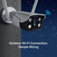 TP-Link VIGI 4MP Outdoor Full-Color Wi-Fi Bullet Network Camera-TP-VIGI-C340-W-4