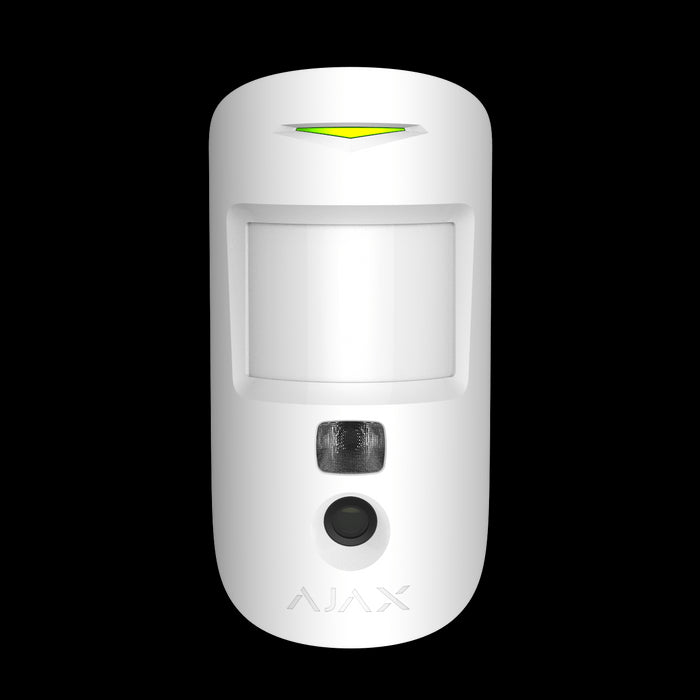 AJAX Security - MotionCam Jeweller - White Wireless Indoor Motion Detector with Photo Camera | AJAX-MC-INDR-W