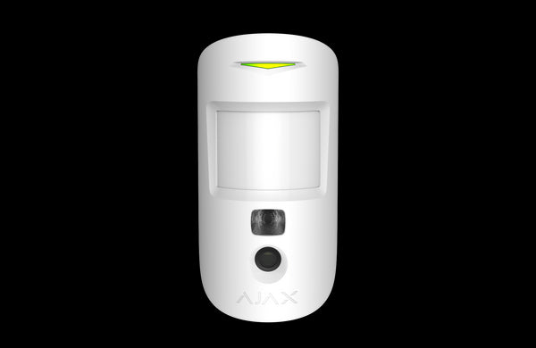 AJAX Security - MotionCam Jeweller - White Wireless Indoor Motion Detector with Photo Camera | AJAX-MC-INDR-W