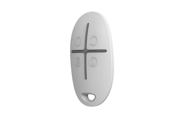 AJAX Security - SpaceControl Wireless Fob Remote White  | AJAX-SC-FOB-W-AJAX-SC-FOB-W