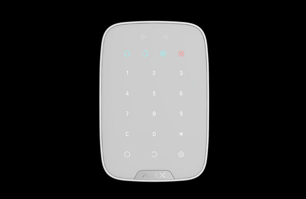 AJAX Security - Keypad Plus Jeweller, Wireless White Indoor Keypad | AJAX-KP-PLUS-W