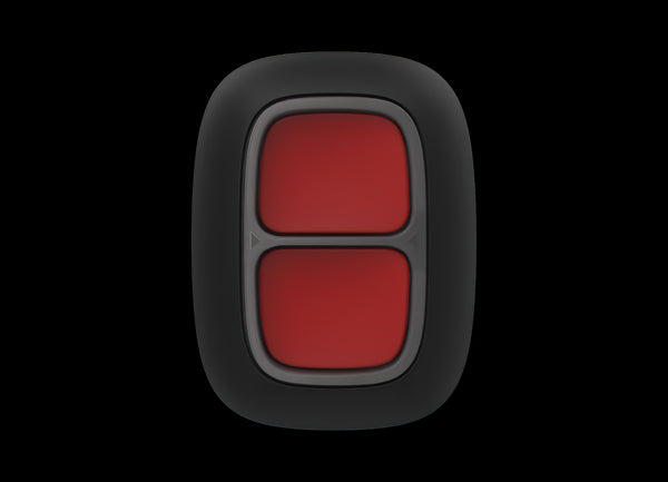 AJAX Security - DoubleButton Jeweller - Double Black Wireless Smart Button for Panic and Control Modes | AJAX-PB-DOUBLE-B