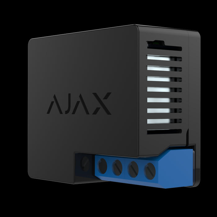 AJAX Security - Automation - Black WallSwitch, Power Relay to Control 100/230V Power Supply Remotely | AJAX-AD-WS-B