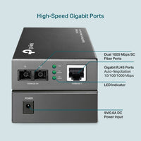 TP-Link Multi-mode SC Fiber Converter-TP-MC200CM