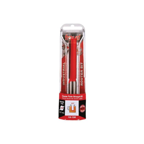 Freud 12-13050 12.7 x 63.5mm Straight Bit 1/2 Shank 12-13050P