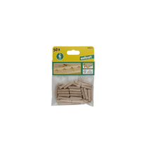 Wolfcraft 50 Beech Dowel Pins 6x30mm - Woodworking Joinery