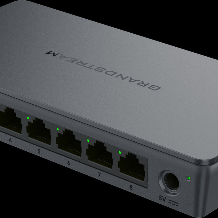 GRANDSTREAM GWN7701 8 Port Gigabit Switch - Enterprise Unmanaged Network Switch for SMB, VoIP, IP Surveillance | chavda.com