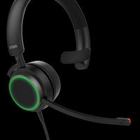 Snom A330M Mono Over-Ear Headset, Passive Noise Cancellation, VoIP Phone Headset, USB/3.5mm