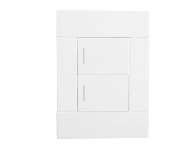 Major Tech Two Lever Two-Way Switch WT (100mmx50mm) 2VWR122C2
