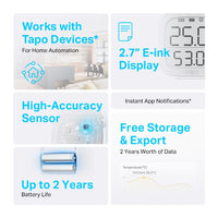 TP-Link Tapo Smart Temperature and Humidity Monitor | Tapo T315-TP-TAPO-T315