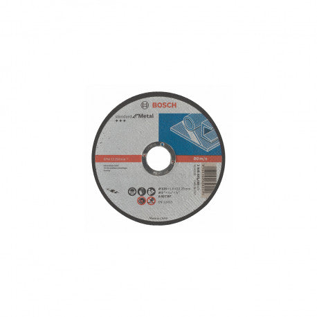 Bosch 125mm Metal Cutting Disc - Abrasive Wheel for Angle Grinder - Standard Metal Cutting Disc