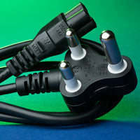 Power Cord (Clover) 3 Pin South African, 1.8 Meters. Dedicated Plug Top (Red Plug)-ZPWRCORD-C