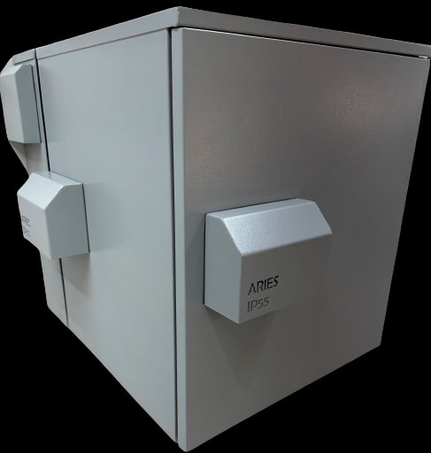 Acconet 12U IP55 Swing Wall Mount Cabinet - Outdoor Server Enclosure by chavda.com. Robust, secure, and weather-resistant 19-inch rack.