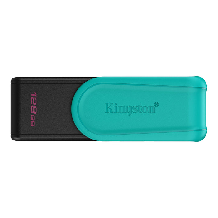 KINGSTON 128GB PORTABLE USB 3.2 GEN 1 DATATRAVELER EXODIA S (BLACK/TURQUOISE)