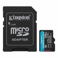 Kingston 128GB microSDXC Canvas Go Plus Gen4 200MB/s A2 U3 V30 Card + Adapter-SDCG4/128GB