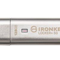 Kingston 128GB IronKey Locker Plus 50 AES Encrypted USBtoCloud