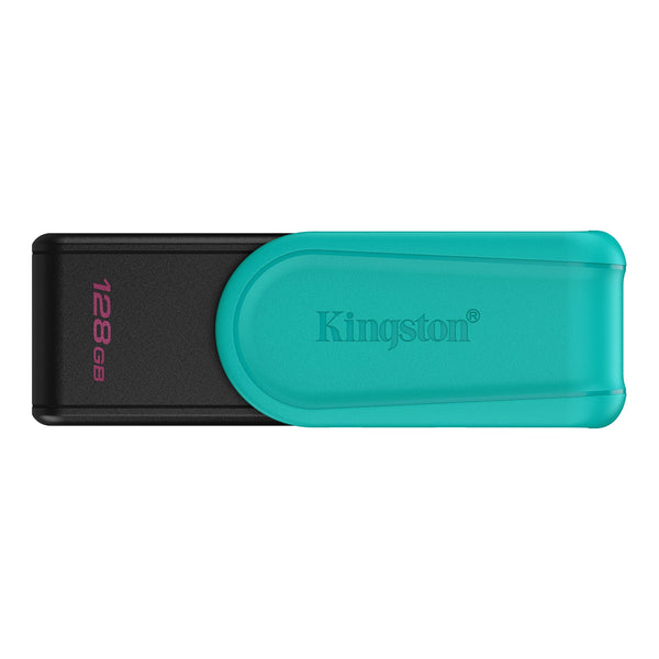 KINGSTON 128GB PORTABLE USB 3.2 GEN 1 DATATRAVELER EXODIA S (BLACK/TURQUOISE)