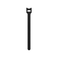 HOOK&LOOP WRAP STRAP 12X200MM BLACK(1PKT OF 100) - NET-HOOK-12X200-BLK