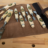 Two Cherries Prof. Carving Tool  Set in microfibre roll 12 pcs. + 1 set 3704 - 3160000