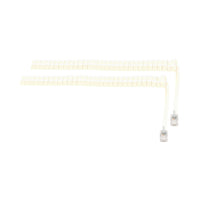 RJ9 CURLY TELEPHONE CABLE-CREAM - CAB-TEL-CURL-RJ9-C