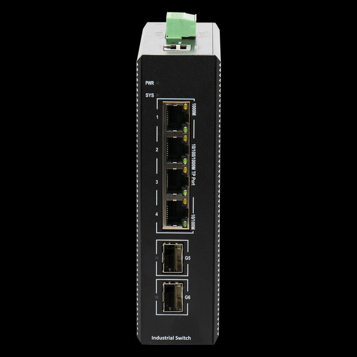 BDCOM 4 Port Gigabit Industrial Switch With 2 SFP - Managed