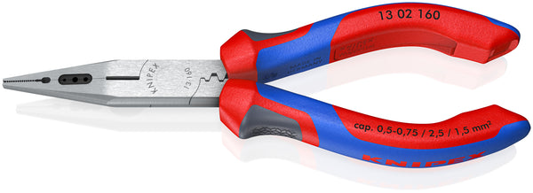 KNIPEX 13 02 160 SB Electricians' Pliers with comfort handles black atramentized 160 mm - KNI1302160SB
