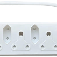 Acconet 6-Way Multiplug with 3x 16A SA and 3x 5A 2 Pin Sockets | AC-MPLUG-SURGE-6