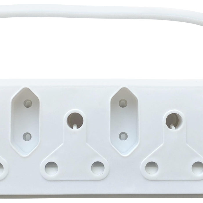 Acconet 6-Way Multiplug with 3x 16A SA and 3x 5A 2 Pin Sockets | AC-MPLUG-SURGE-6
