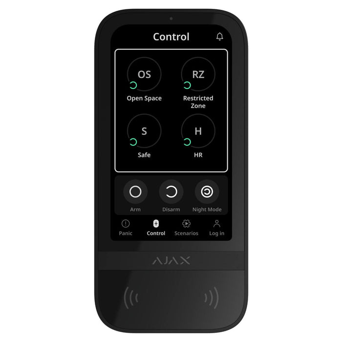 AJAX Security - Black Wireless Keypad Touch Screen | AJAX-KP-TS-B