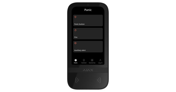 AJAX Security - Black Wireless Keypad Touch Screen | AJAX-KP-TS-B