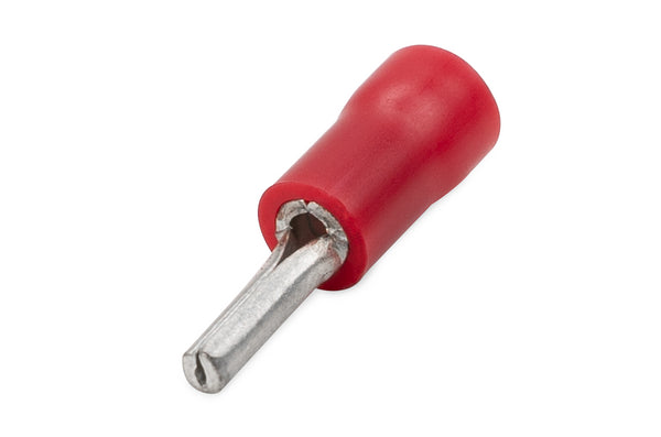 HellermannTyton Pre-Insulated Pin Terminal - Red, 10mm - Electrical Wire Connector - Buy Online at Chavda.com
