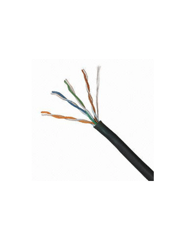 Acconet CAT5 UV Outdoor Ethernet Cable 305m Black CCA SF/TP Roll | CAT5U-305-CAT5U-305 Acconet
