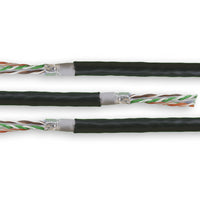 Acconet CAT6 UV Outdoor Ethernet Cable 100m Black CCA SF/TP Pull Box| CAT6-100-U