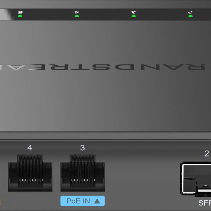 Grandstream GWN7002: Gigabit VPN Router w/Firewall & PoE. 4x LAN/WAN, 2x SFP. Ideal for small business networks.