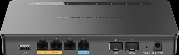 Grandstream GWN7002: Gigabit VPN Router w/Firewall & PoE. 4x LAN/WAN, 2x SFP. Ideal for small business networks.