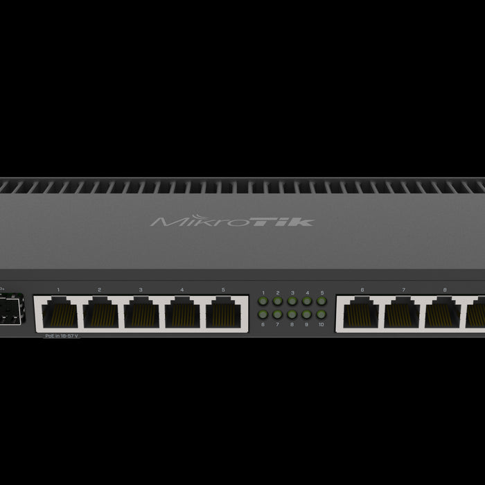 MikroTik 10 Port Gigabit 1SFP+ 4 Core L5 Rack-Mount Router | MT-RB4011iGS-RM
