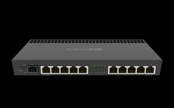 MikroTik 10 Port Gigabit 1SFP+ 4 Core L5 Rack-Mount Router | MT-RB4011iGS-RM
