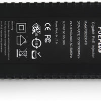 Gigabit Power over Ethernet (PoE) Injector. 48V, 0.575A, Passive, 30W-POE-48V-30WPG