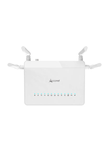 ACCONET WIFI 5 XPON ONU/ONT: Gigabit Wireless Router. Home Gateway with Dual-Band WiFi, Managed by Fiber ISPs.