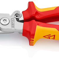 KNIPEX 13 96 200 SB Pliers for Electrical Installation insulated with multi-component grips, VDE-tested chrome-plated 200 mm - KNI1396200SB