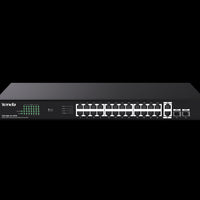 Tenda 24 Gigabit PoE ports, 2 uplink Gigabit RJ45 ports, 2 SFP ports | TEG1128P-24-410W