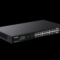 Tenda 24 Gigabit PoE ports, 2 uplink Gigabit RJ45 ports, 2 SFP ports | TEG1128P-24-410W