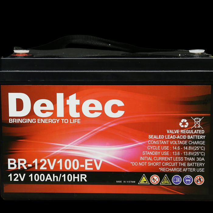 Deltec AMG 12V 100Ah Lead Acid  Battery | DT-12-100EV