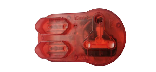 ACCONET Surge Protector Adapter: 16A SA & 2x 5A 2-Pin Sockets for Electrical Surge Protection