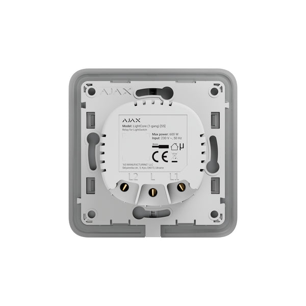 AJAX Security - LightCore (1-gang) Smart Switch, SoloButton not included | AJAX-LC-1-GANG