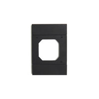 Acconet IoT 4x2 Smart Wall Switch Adapter Plate, Black | AC-IOT-BP-B