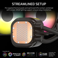 Corsair NAUTILUS 360 ARGB; 360mm Radiator; Liquid CPU Cooler; Intel® LGA 1851/1700; AMD® AM5/AM4 Corsair