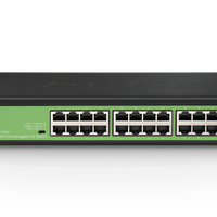 BDCOM 24-Port Gigabit PoE Switch (24-Port PoE + 2-Port Gigabit SFP) 280W PoE Budget-BDCOM-S1500-24P2S