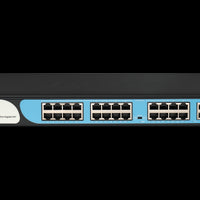 BDCOM 24-Port 100M PoE Switch (24-Port 100M PoE + 2 GE + 1 SFP) 280W PoE Budget